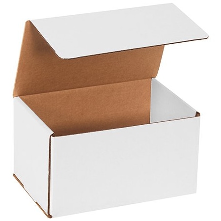 Bsc Preferred 9 x 6 x 5'' White Corrugated Mailers, 50PK BUY00029207